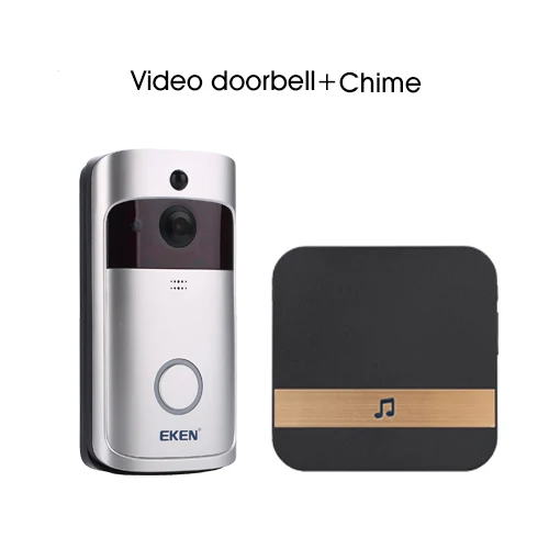 Option 2 V5 Смарт IP видеодомофон wifi deurbel телефон дверной звонок видео-глазок камера для квартиры ИК сигнализация Беспроводная дверь для видео двери - Цвет: Option 2