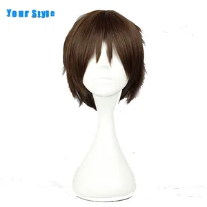 Мужской парик для косплея из синтетических искусственных волос, цвет в ассортименте