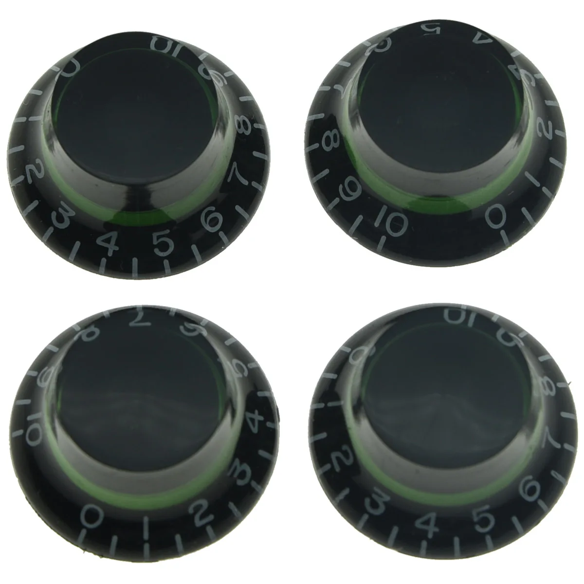 KAISH набор из 4 пользовательских ручек для колокольчиков черные с зелеными Les