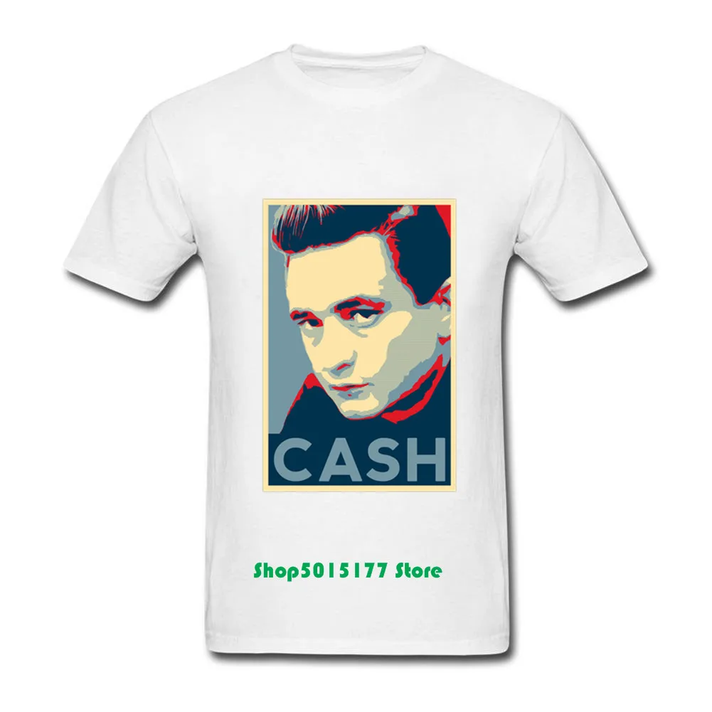Мужская футболка с надписью Jonny Cash Hope In Black удобная из 100% хлопка повседневные