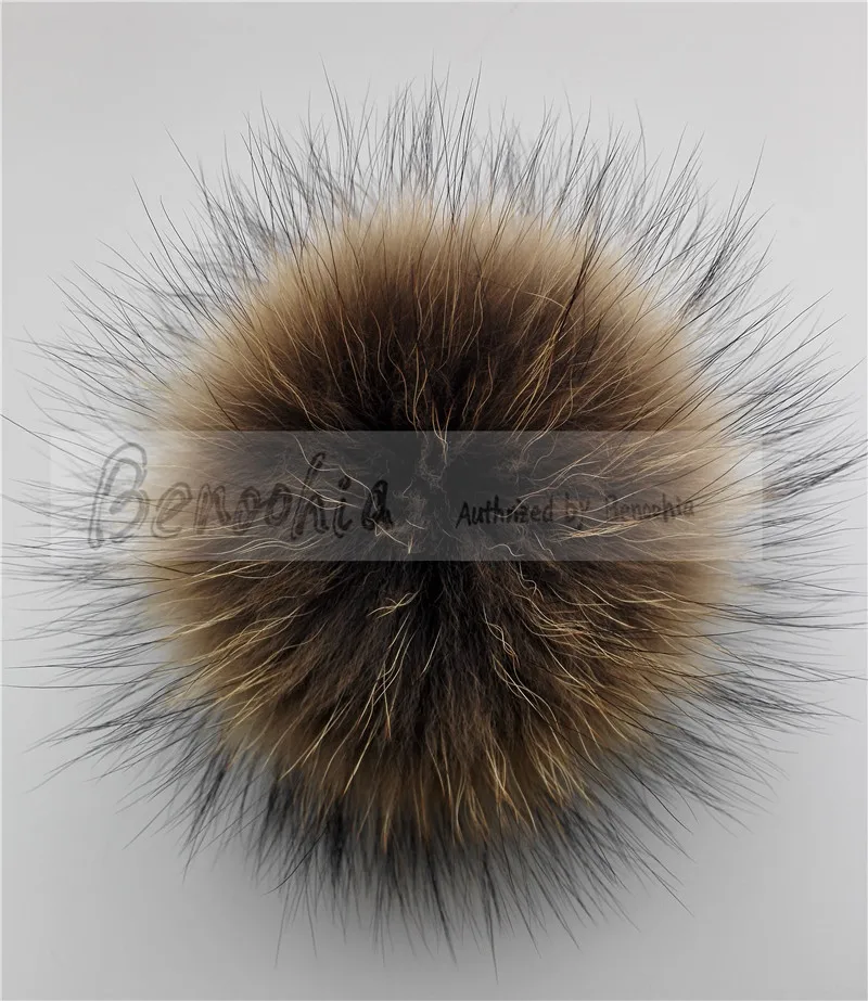 Fashion 15cm 8pcs/lot Wholesale Pom pom Real Fur Balls Pompoms For knitted Hats Caps Bags and Accessories Gift