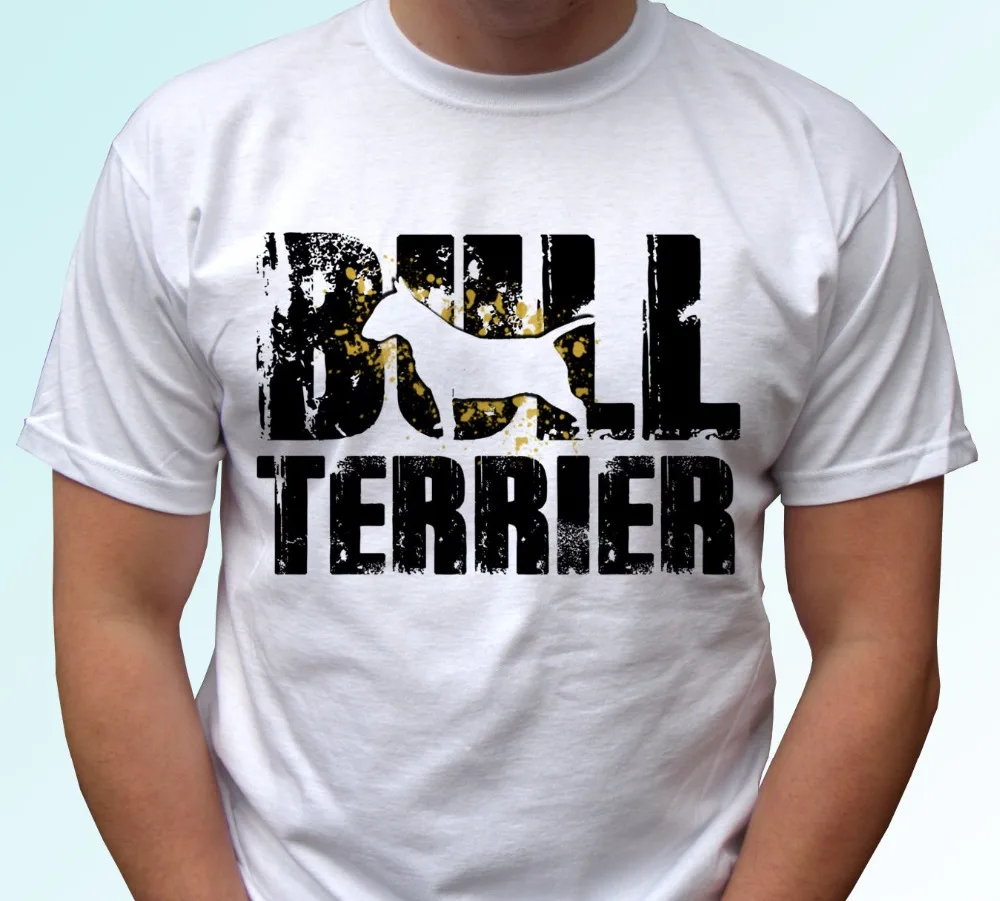 2017 Hip Hop T shirt Men Print Shirt Summer Style Bull Terrier logo dog Tee top tee design Brand Men's Shirts | Мужская одежда