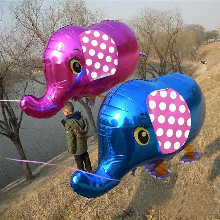 

cartoon hat Cute Cartoon Animals Pet Walking Elephant Foil Aluminum Balloon Inflatable Air Balloons Birthday Party Decoration