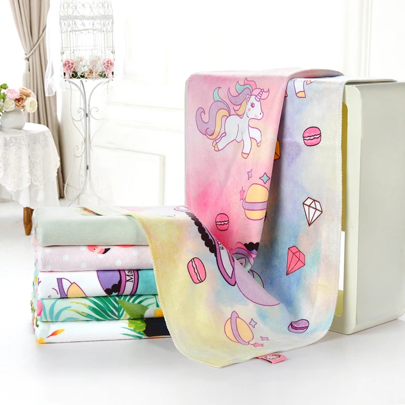 Полотенце для лица из бамбукового волокна Dream unicorn marca dragon's оригинальный дизайн