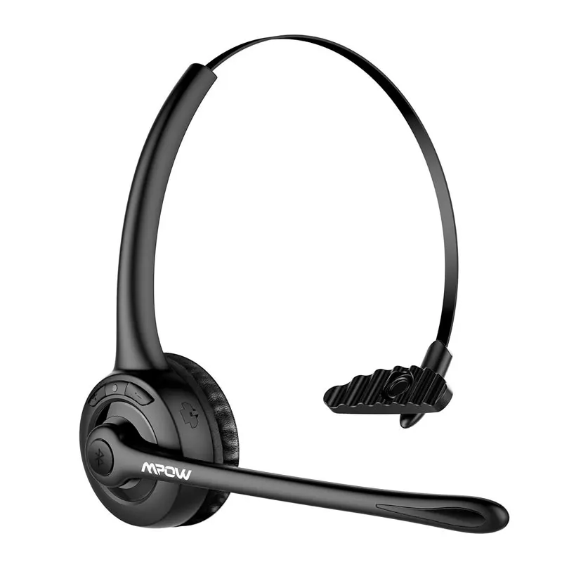 All black Mpow Pro беспроводные Bluetooth наушники кристально чистые наушники с микрофоном для водителя/колл-центра/онлайн обучения школы - Цвет: All black