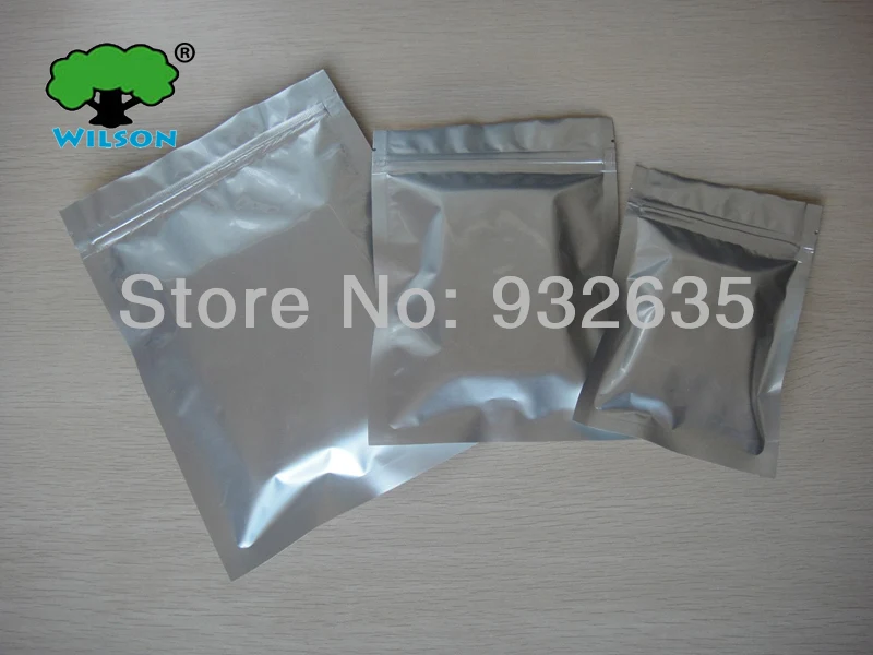 10x15 см (4 ''x 6'') 4 mils алюминиевая фольга на молнии сумка для хранения продуктов