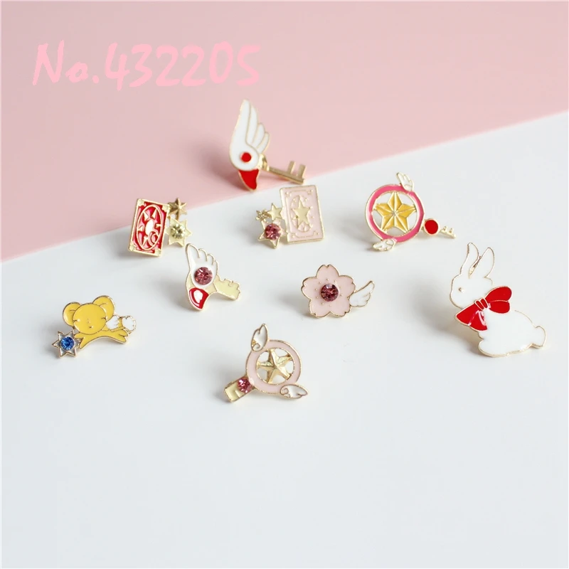 Новинка карта Captor Sakura Kero Save Kinomoto Star Wand Key эмалированная булавка для лацкана значок