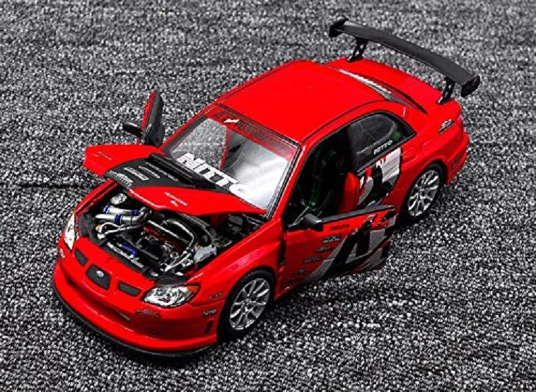 Welly 1:24 Subaru Impreza WRX STI APR версия литья под давлением модель гоночный автомобиль в коробке