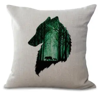 Новинка 2017 года милый мультфильм животных Печать хлопок белье Декоративные