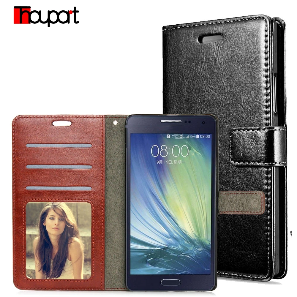 Thouport чехол для Samsung Galaxy A7 2015 A700 Чехлы флип кошелек Подставка держатель фоторамка PU