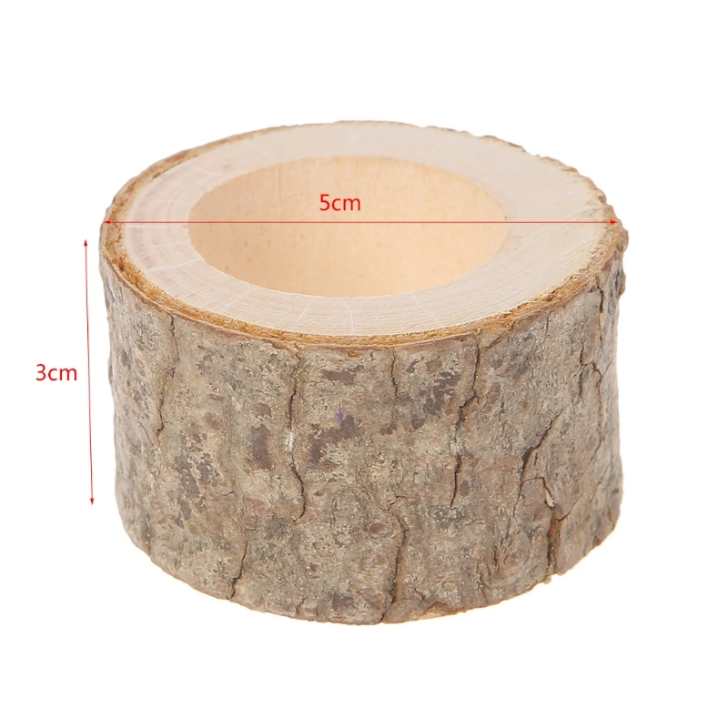 Smooth Wood Napkin Ring Fabrics Holder Rustic For Wedding Party Table Decor Gift | Дом и сад