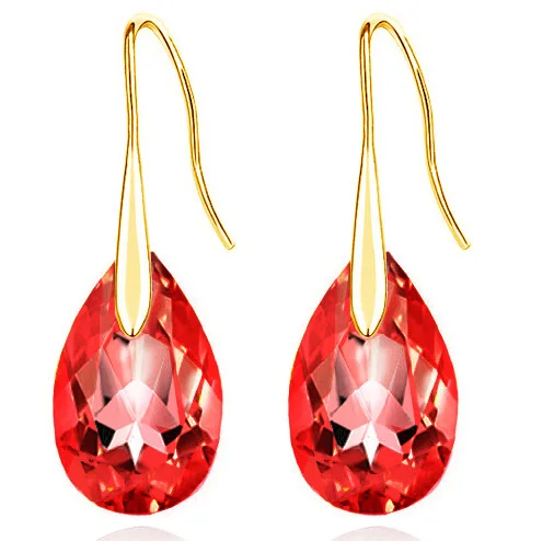 Женские серьги подвески с австрийскими кристаллами|tear drop|drop earringsearrings fashion |