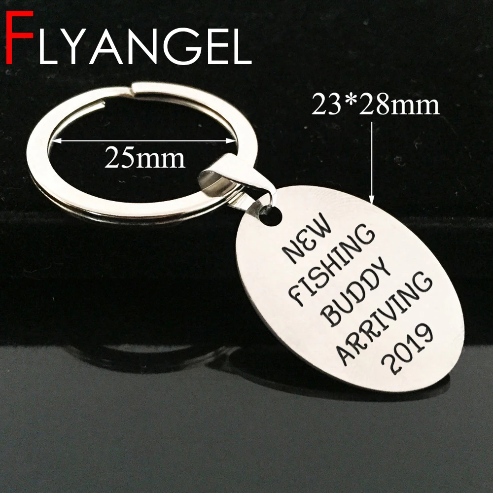 FLYANGEL милый брелок с гравировкой новое прибытие Бадди для рыбалки 2019 папа