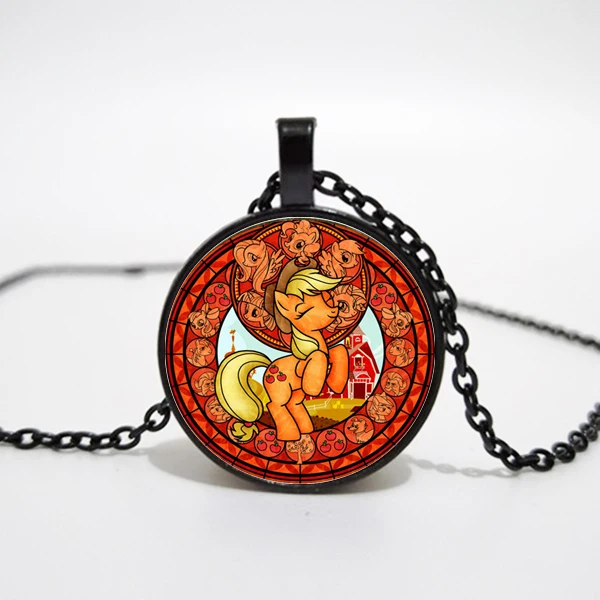 My Little Horse Baoli Poni Princess Necklace Rainbow Art Photo Glass Dome Girls Children Cartoon Jewelry | Украшения и аксессуары