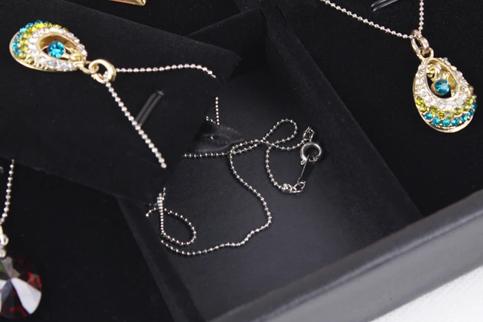 Цепочки и ожерелья Дисплей лоток Чехол кулон вешалка выставка поле Модные