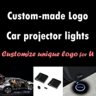 1 шт., беспроводной автомобильный логотип, светодиодный желанный свет, Рождественское украшение, автомобильный Стайлинг, Дверной Свет для BMW AUDI VW Benz Ford, прожектор