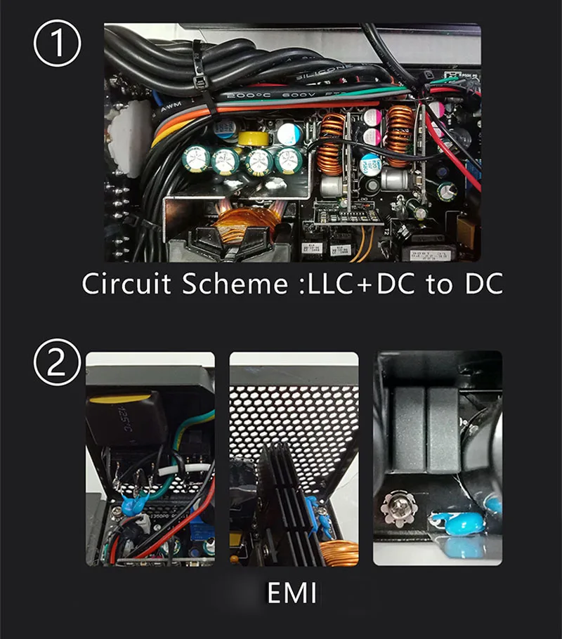 1600 Вт серверный чехол 4U источник питания горная машина ATX модульный psu asic bitcoin и т. д. XMR miner для 6 gpu rx 560 rx570 rx470