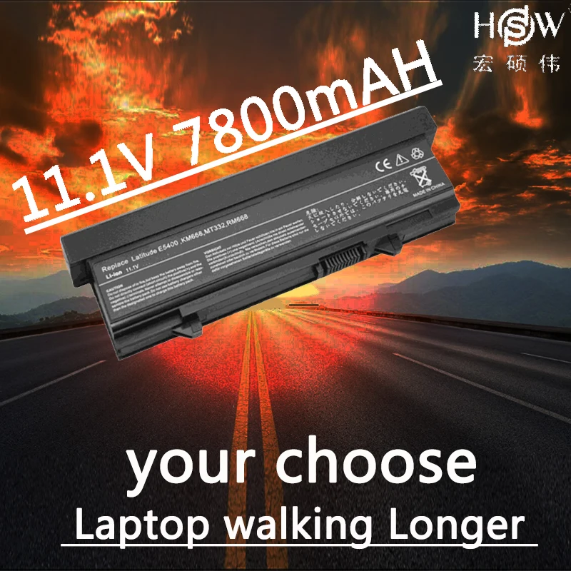 Аккумулятор HSW 7800amh 11 1 В для dell Latitude E5400 E5500 E5410 E5510 KM668 KM742 KM752 KM760 KM769 KM771 KM970 MT186