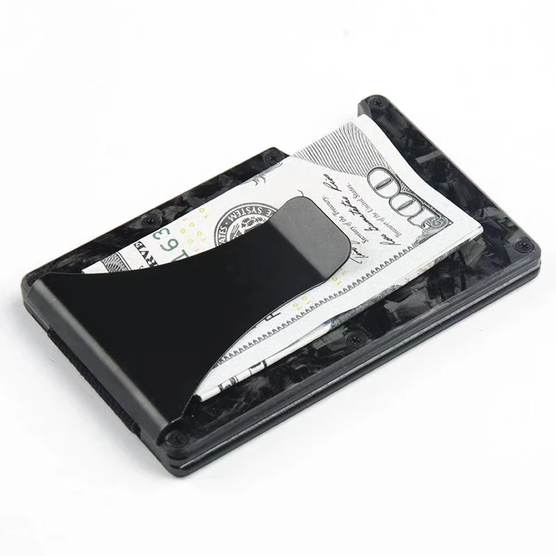 Минималистичный бумажник из углеродного волокна 2020 блокировка радиочастотной