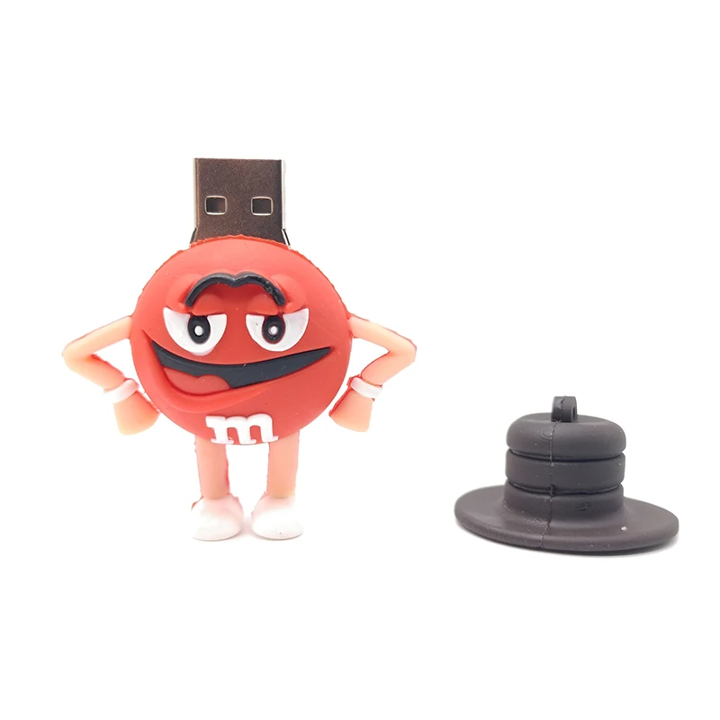 Милый Мультфильм Шоколадные Бобы usb2.0 флэш накопитель pendrive64g 32g 16g 8g 4g memory stick u