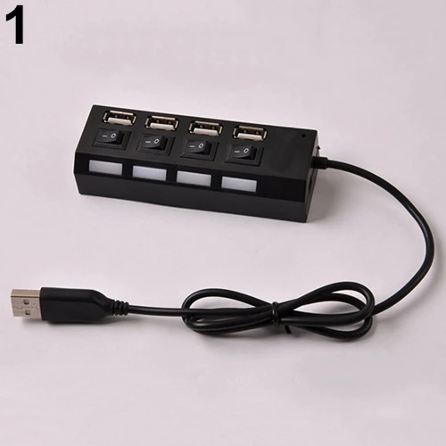 Новое поступление высокоскоростной 4-портовый концентратор USB 2 0 переключатель