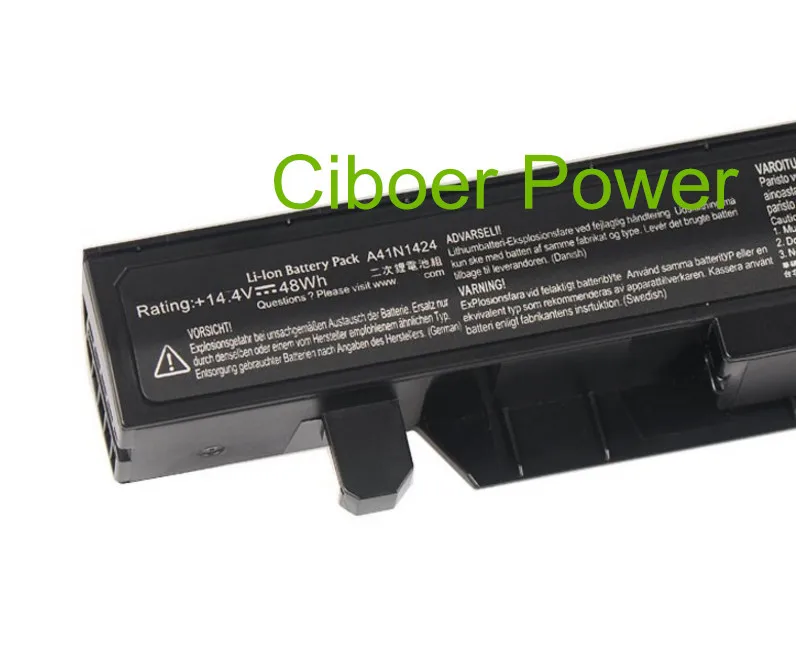 Аккумулятор A41N1424 14 4 В 48 Вт ч для FX-PLUS GL552 GL552J GL552JX ZX50 ZX50J ZX50JX JX4200 JX4720 | Компьютеры и