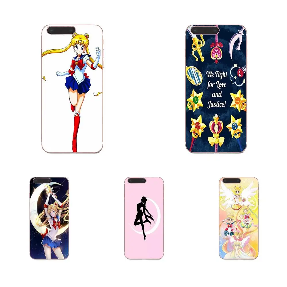 Сейлор Мун девушки Мягкий Силиконовый ТПУ Прозрачный чехол для мобильного