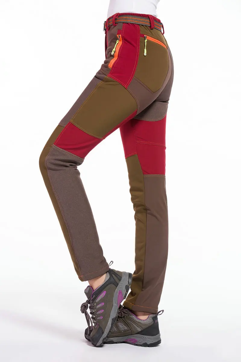 Outdoor Women Tech Fleece Softshell Winderproof Female Trekking Trousers Pantshiking Camping Mountaineering Hunting Pants | Спорт и