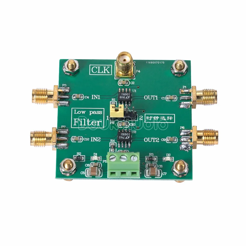 LTC1069 низкочастотный фильтр 8 ступенчатый прогрессивный двухканальный