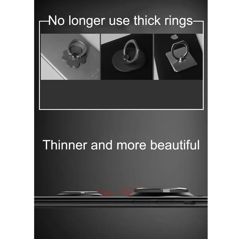 Универсальный держатель для мобильного телефона с кольцом на палец тонкая