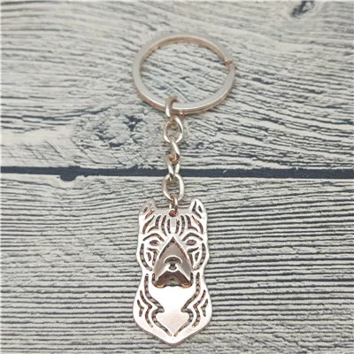 Американский стаффордширский терьер Брелки Мода Собака Jewellery амстафф автомобиль брелок сумка брелок для Для женщин Для мужчин - Цвет: C7