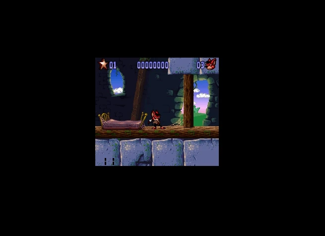 Aero Acro-летучая мышь 2 16 бит большой серый карточная игра для NTSC/PAL игровой плеер |