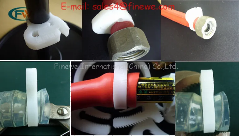 Нейлон platic белый топливо шланг кабель Провода трубки Зажимы клип для 11.4 12.4 мм od |