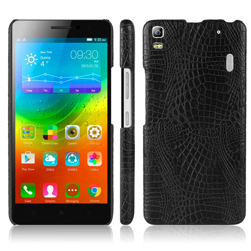 Чехол для Lenovo Vibe K3 Note A7000 Жесткий из поликарбоната с узором крокодиловая кожа +