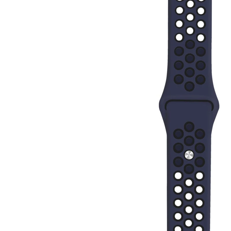 Мягкие силиконовые спортивные мужские и женские полосы для apple watch 4 полоса 40 мм 44 мм, 38 мм, 42 мм, браслет на запястье для наручных часов iWatch серии 1/2/3 - Цвет ремешка: midnight blue black