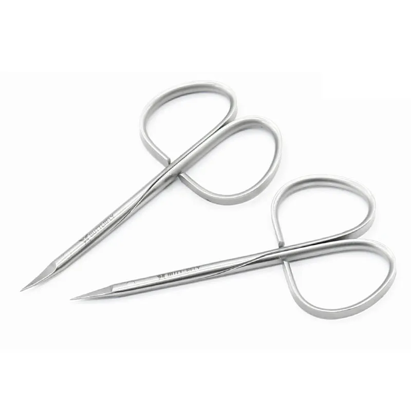 Офтальмологические бриллиантовые ножницы из нержавеющей стали с прямой ручкой 10