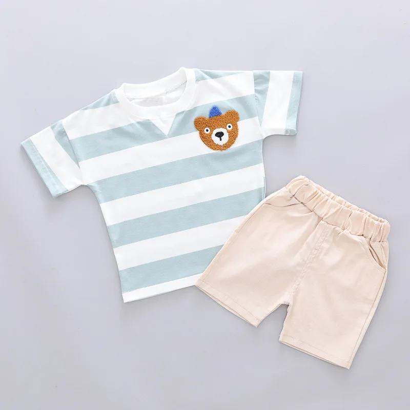 Комплекты летней одежды для маленьких мальчиков и девочек комплекты малышей