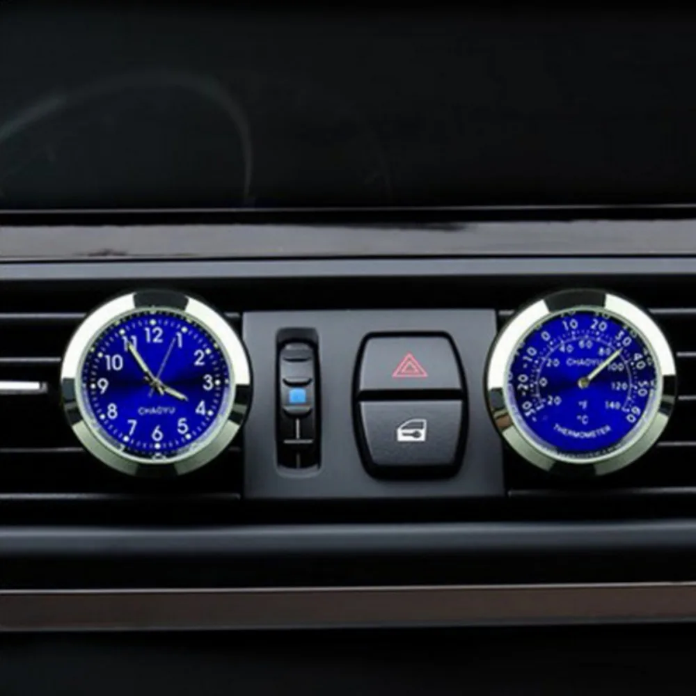 Автомобильный термометр светящийся материал автомобильные часы электронные