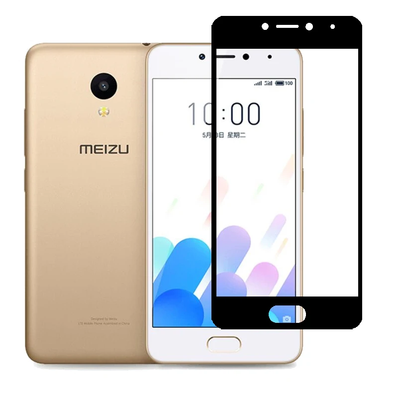Закаленное стекло с полным покрытием для Meizu M5C M710H защитная пленка M 5 C M5 5c