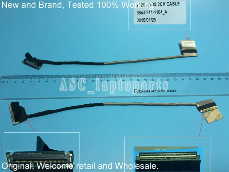 Новый оригинальный ЖК-светодиодный видео гибкий кабель для Sony Vaio SVS131 SVS13 V120 2CH с