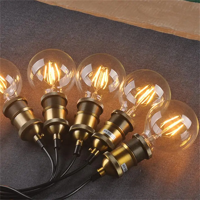 Edison Lampadine светодиодный E27 Светодиодный светильник Эдисона лампа накаливания E14 G80