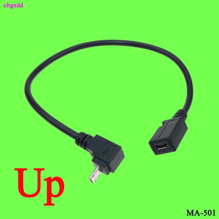 Cltgxdd Micro USB 2 0 B штекер-гнездо M / F Расширенный зарядный кабель провод адаптер