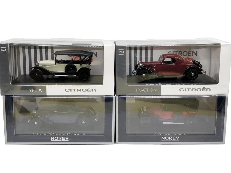 1:43 Norev Citroen 7C Faux-Cabriolet тяга 7C тип A винтажная Классическая литая под давлением модель автомобиля