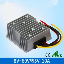 8-60V to 5V 10A Step-down DC DC Converter 12V 24V 36V 48V to 5V/10A/50W DBuck Module Power Supply
