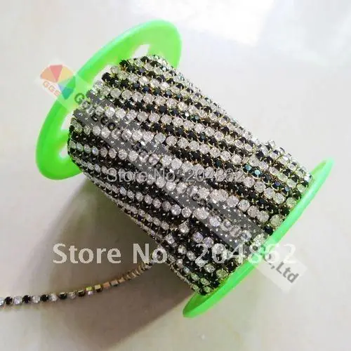 10yd 4 мм Монтана темно синий набор с чередующимися тесьмой чешские хрустальные