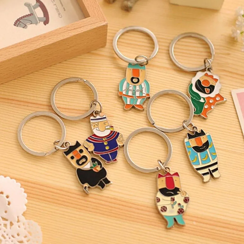 2 шт. новинка бесплатная доставка модное металлическое кольцо для ключей с