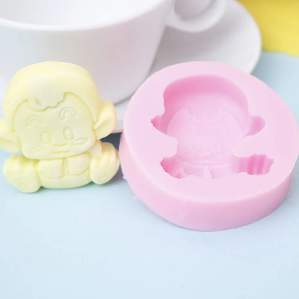 3D с изображениями обезьян и шоколад мыло формы торт украшая инструменты DIY