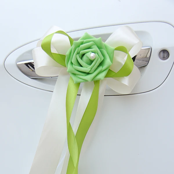 Свадебное украшение для автомобиля Бабочка цветок ручек дверей зеркала заднего