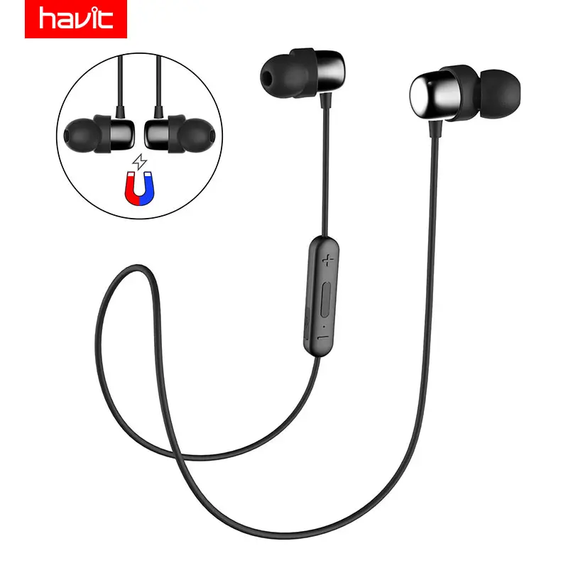 HAVIT Bluetooth наушники спортивные V4.2 IPX5 Sweatproof магнитные беруши беспроводные