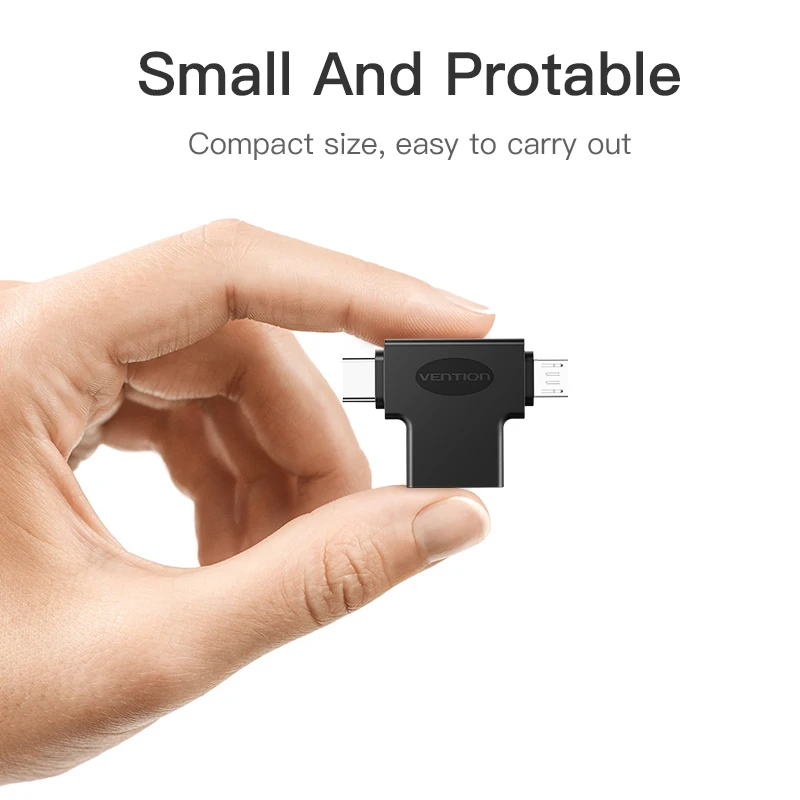 Vention Type C USB Adapter 3.0 OTG Cable 2 in 1 Micro Converter for Xiaomi One Plus Nexus 6P | Электроника